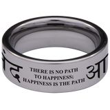 Buddhist Tungsten Carbide Ring