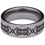 Celtic Dragonfly Tungsten Carbide Ring