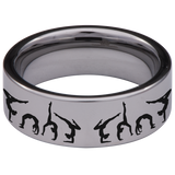 Gymnastics Tungsten Carbide Ring