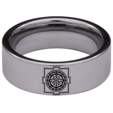 Sri Yantra Tungsten Carbide Ring