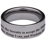 Serenity Prayer  Tungsten Carbide Ring