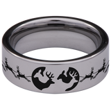 Reindeer Tungsten Carbide Ring