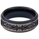 Celtic Dragon Tungsten Carbide Ring