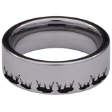 Heron Bird Tungsten Carbide Ring