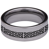 Celtic Horse Tungsten Carbide Ring