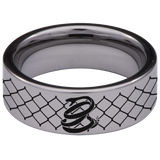 Don't Tread on Me Snake Tungsten Carbide Ring