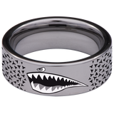 Shark Tooth Tungsten Carbide Ring