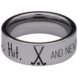 Hockey Tungsten Carbide Ring