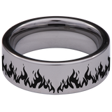 Dragon and Skull Tungsten Carbide Ring