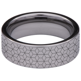 Geometric Wolf Style 2 Tungsten Carbide Ring