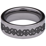 Celtic Heart Tungsten Carbide Ring