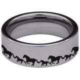Horse Tungsten Carbide Ring