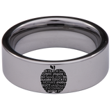 Teacher's Tungsten Carbide Ring