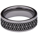 Hamsa Tungsten Carbide Ring