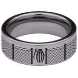 Soldier Skull Tungsten Carbide Ring