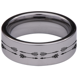 Infinity Arrow Tungsten Carbide Ring