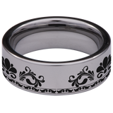 Peacock Tungsten Carbide Ring