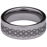Celtic Seahorse Tungsten Carbide Ring