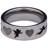 Cupid Tungsten Carbide Ring