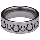 Horseshoe Tungsten Carbide Ring