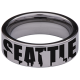 Seattle Skyline Tungsten Carbide Ring