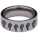 Cactus Tungsten Carbide Ring
