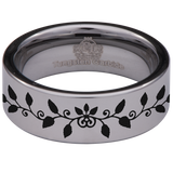 Vine Tungsten Carbide Ring
