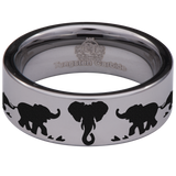 Elephant Tungsten Carbide Ring