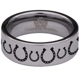 Horseshoe Tungsten Carbide Ring