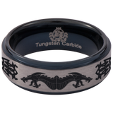 Celtic Dragon Tungsten Carbide Ring