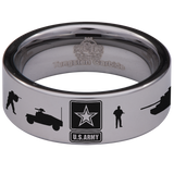 U.S. Army Tungsten Carbide Ring