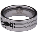 Cat Scratch Tungsten Carbide Ring