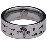 Pilates Style 2 Tungsten Carbide Ring