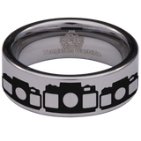 Photography Tungsten Carbide Ring