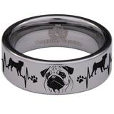 Pug Tungsten Carbide Ring