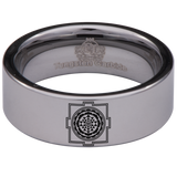 Sri Yantra Tungsten Carbide Ring