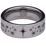 Starburst Tungsten Carbide Ring