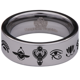 Egyptian Tungsten Carbide Ring