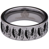Feather Tungsten Carbide Ring