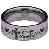 Philippians 1:29 Tungsten Carbide Ring