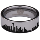 Seattle Skyline Tungsten Carbide Ring