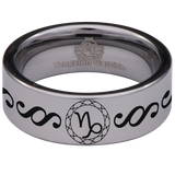 Capricorn Tungsten Carbide Ring