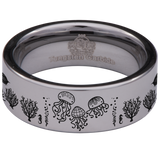 Jellyfish Tungsten Carbide Ring