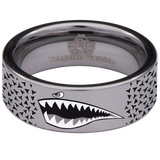 Shark Tooth Tungsten Carbide Ring