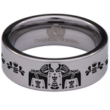 Dala Horse Tungsten Carbide Ring