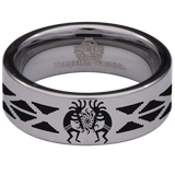 Kokopelli Tungsten Carbide Ring
