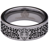 Leopard Tungsten Carbide Ring