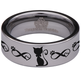 Mr. Cat Couple Tungsten Carbide Ring