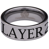 Player 2 Gamer Couple Tungsten Carbide Ring