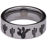 Cactus Tungsten Carbide Ring